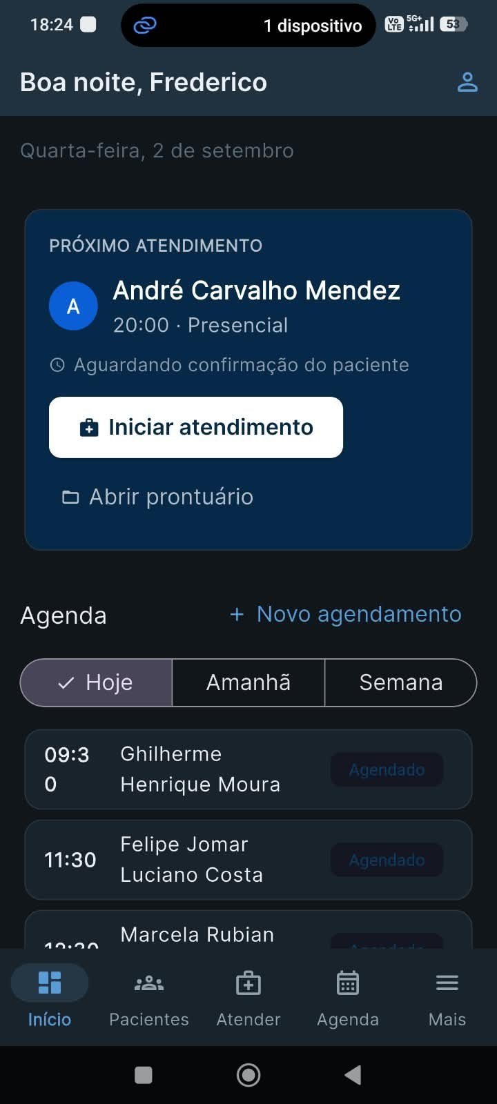 MeirellesCare no celular