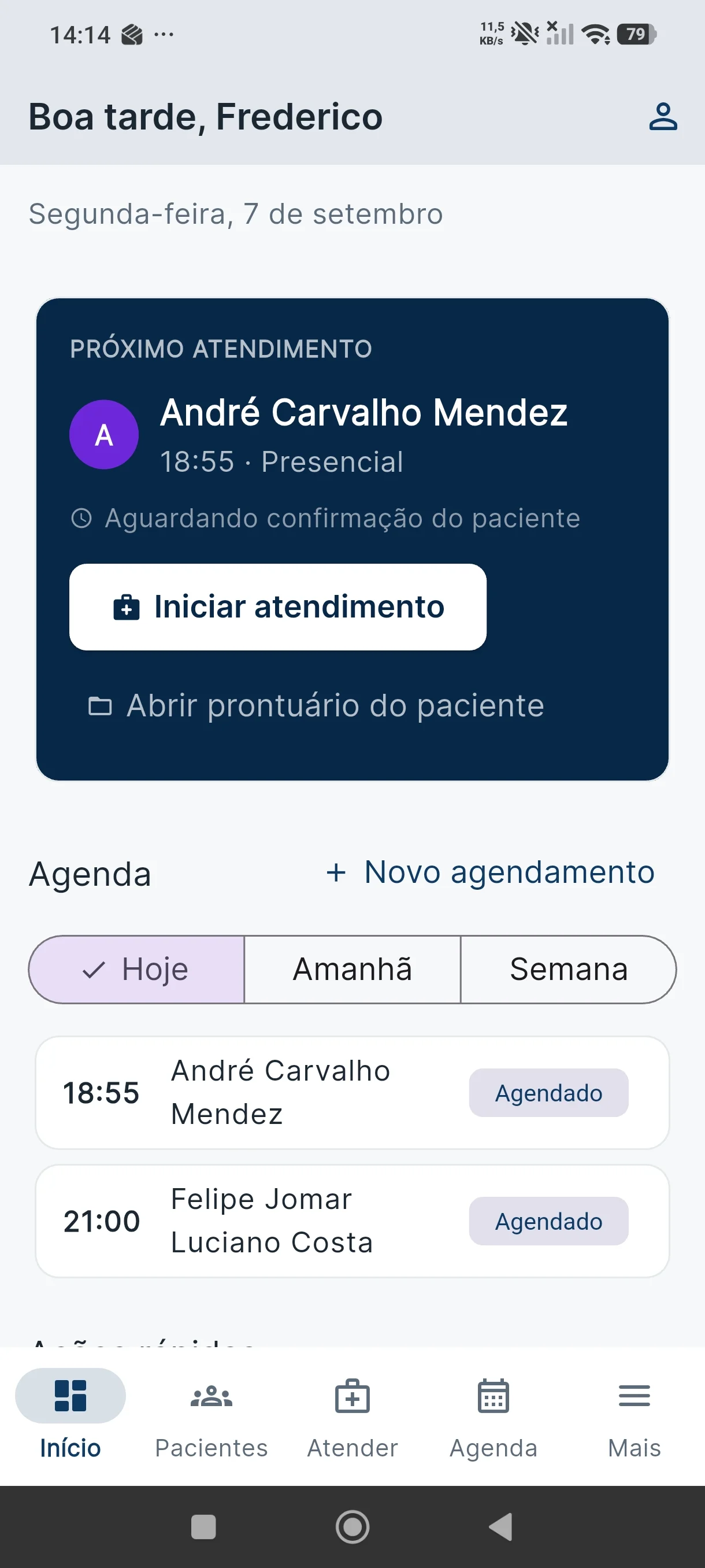 Início mobile